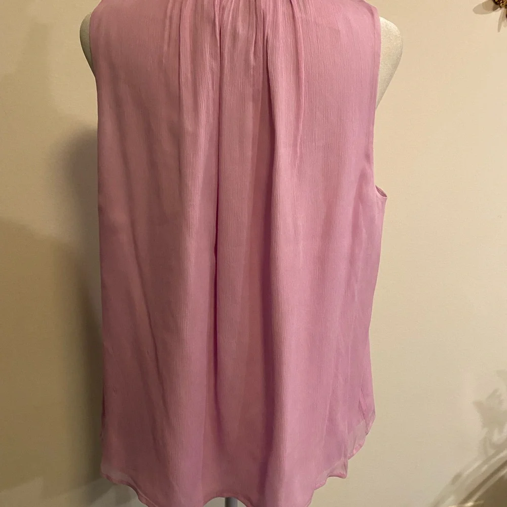 J Crew Pink Silk Sleeveless Women's Top size 14